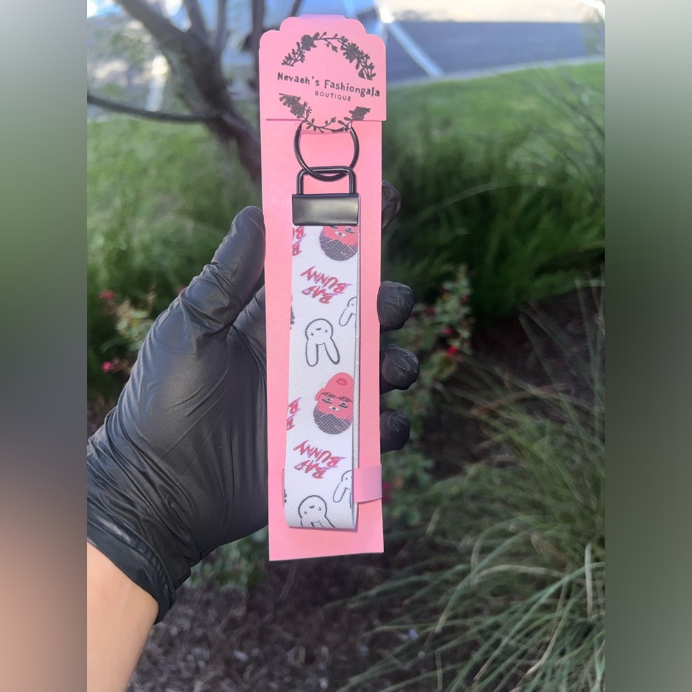 04: bad bunny wristlet Keychain